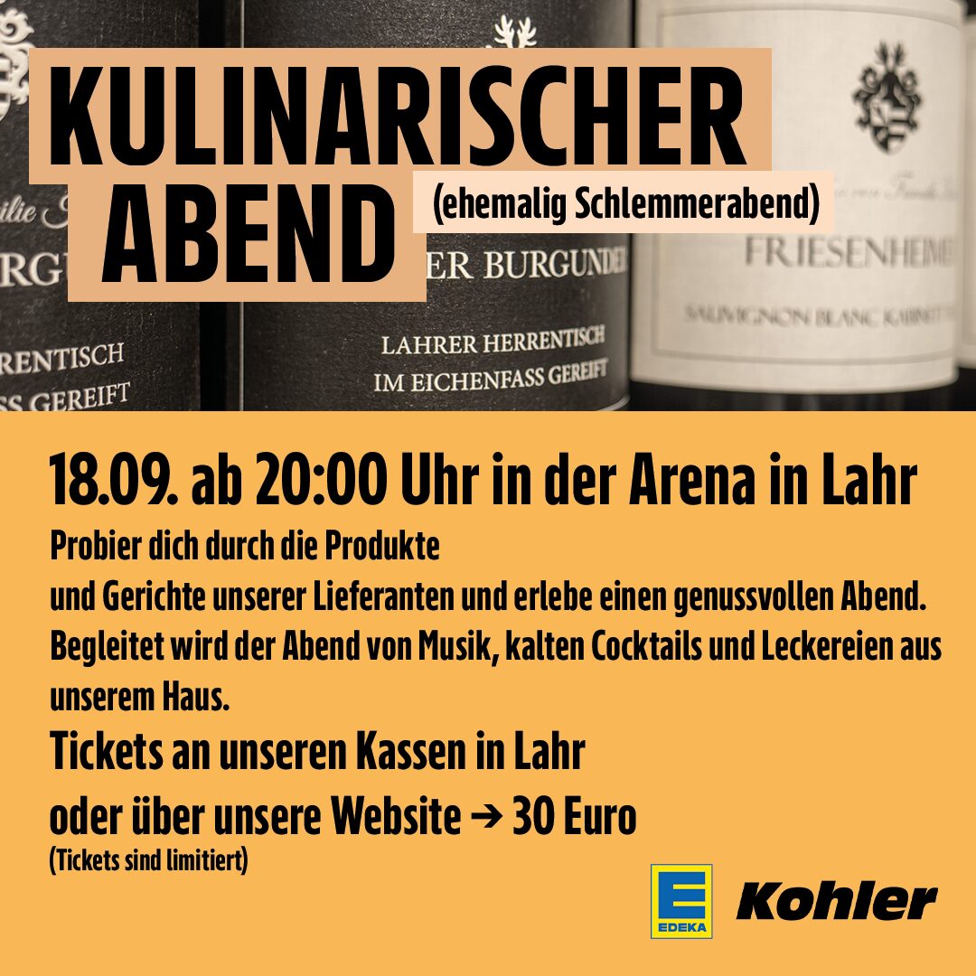 Post Kulinarischer Abend Post Kulinarischer Abend